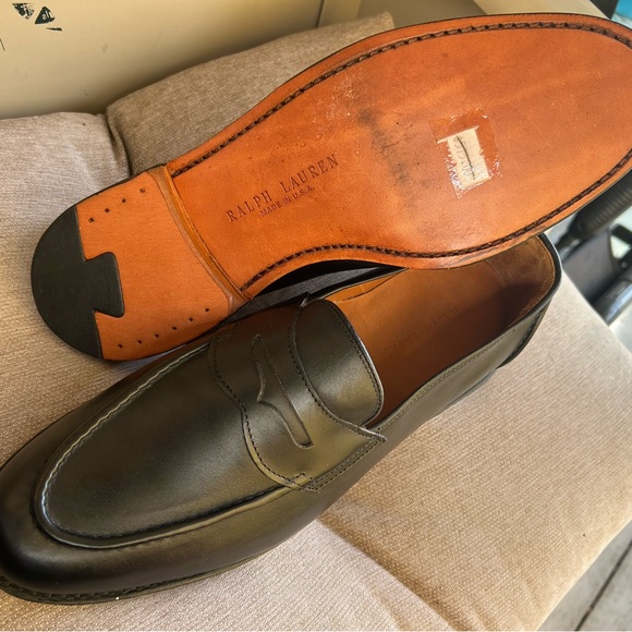 Vintage Ralph Lauren Men’s Loafers 9.5 D MADE IN USA - Picture 2 of 4